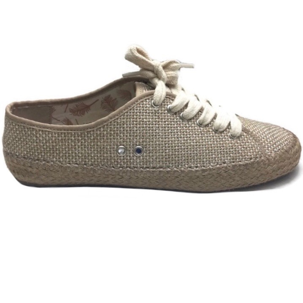 NWOB Emu Australia Agonis Weave Metallic Shimmer Lace-Up Espadrille Sneaker Sz 9